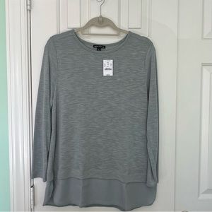 J. Crew Mercantile Long Sleeve Top with Silky Hem